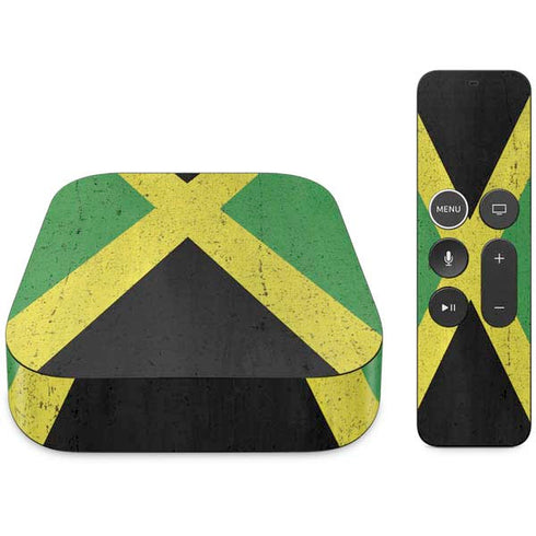 Jamaica Flag Distressed Apple TV Skin